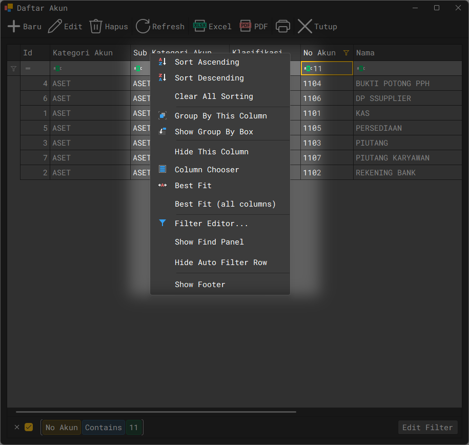 Context Menu